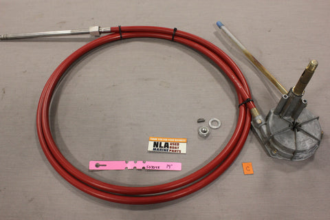 Boat Steering Cable 14ft Red Morse 304411 168IN Rotary Helm MerCruiser OMC 14'