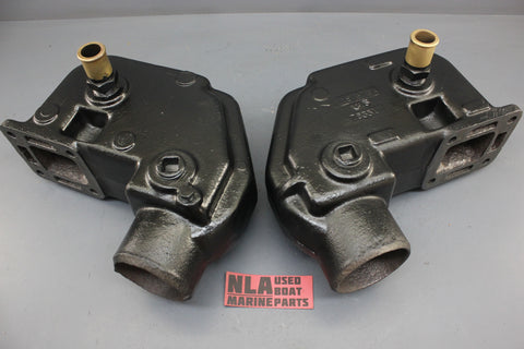 MerCruiser 76351A1 V8 305 302 350 Exhaust Manifold Exhaust Elbow Set 60426A1 70s
