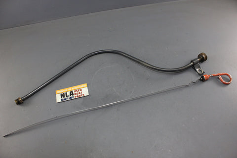 OMC 986411 0986411 0381776 Oil Level Gauge Dipstick Tube GM 4.3L V6 1990 Only