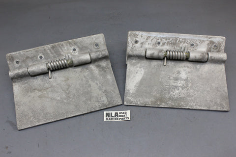 Olson Boat Spring Operated Leveling Trim Tab Plate Set 8" x 4-11/16" Vintage