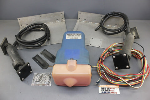 Boat Leveler Mfg Co Hydraulic Trim Tabs Electric Pump Actuator Cylinders Set