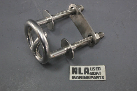 Boat Waterski Tow Hook Pylon Transom Mount Ski Rope Stainless Steel 2-1/4" x 2.5