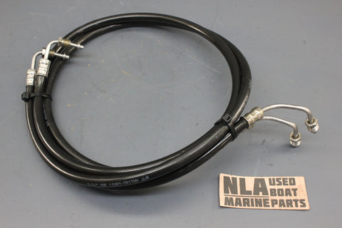 Volvo Penta 3853825 Cobra OMC Power Trim Tilt Oil Line Hose Pump Manifold PAIR