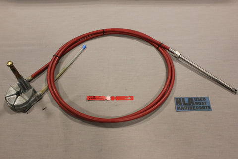 Boat Steering Cable 16ft Red Morse 304411 192IN Rotary Helm MerCruiser OMC 16'