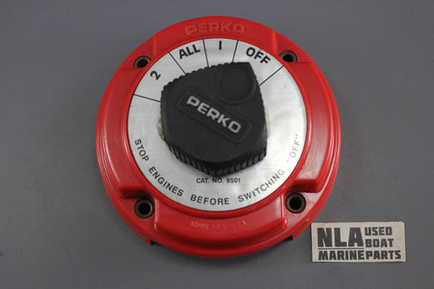 Boat Marine Perko Dual Battery Selector Switch 8501 6-32Volts 250amps ON OFF