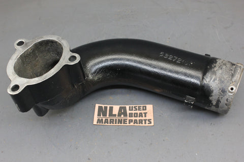 MerCruiser 53272A1 53272A5 45530 Exhaust Elbow J-Tube Pipe 2.5L 120hp 1967-1982