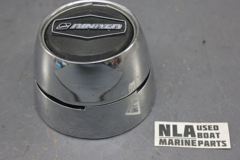 Rinker Boats Steering Wheel Center Hub Chrome Mount 3/4 Tapered Shaft Cover