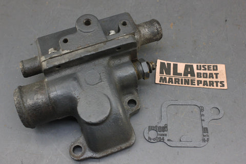 OMC Cobra Thermostat Housing 985959 0910360 GM Chevy 4cyl 120hp 140hp 2.5L 3.0L