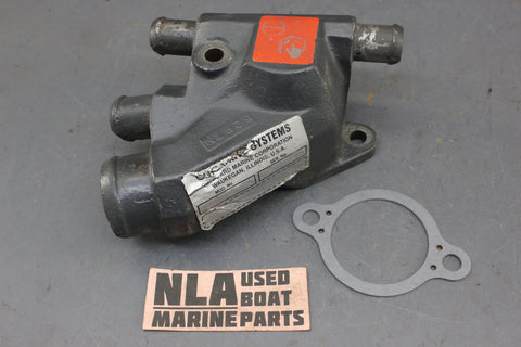 OMC Cobra 910179 914082 V6 V8 4.3L 350 5.7L 5.8L Thermostat Housing Cover