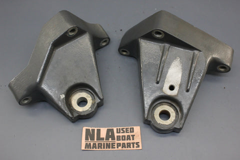 OMC 912482 912483 Cobra Ford 2.3L 4cyl Front Engine Side Mounts Bracket Brace