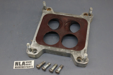 Holley 4-Barrel Carburetor Adapter Spacer Plate to GM Quadrajet Intake Manifold