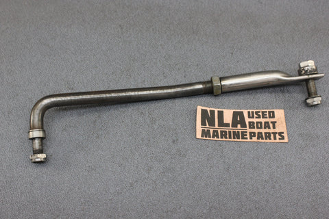 Johnson Evinrude Outboard V4 Adjustable Threaded Steering Cable Link Arm Rod Bar