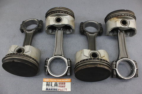 GM 14096629 MerCruiser 733-810852 Piston Connecting Rod Set 140hp 3.0LX 3853340