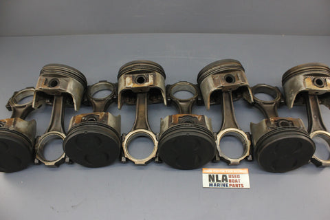 OMC Ford D7ZE-6110-AB 190hp 175hp 302 5.0L V8 Piston Set MerCruiser 888 749-6556