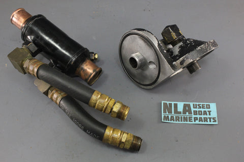 MerCruiser 89872A4 89577 32-48944 Engine Oil Filter Cooler 4cyl 3.7L 485 1980-82