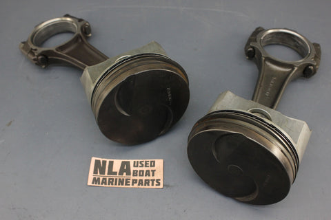 MerCruiser 759-8312-10 3.7L 470 Piston & Pin Assembly Connecting Rod 170hp 83-89
