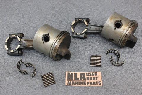 Mercury Mariner 744-9188 768-7435A3 Piston Connecting Rod Assembly 80hp 4cyl