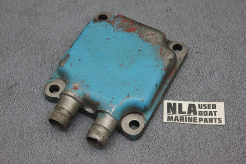 OMC 907886 0907886 Front Exhaust Manifold End Cap 165hp 6cyl GM Double Hose 1972