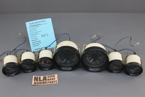 Gauge Set Medallion Gauges RPM Speedometer Voltage Oil Pressure Fuel Temp Cobra