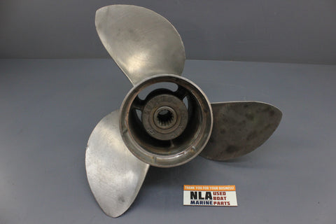 Johnson Evinrude 391290 Prop Propeller 15"x17P OMC Stainless Steel 013044