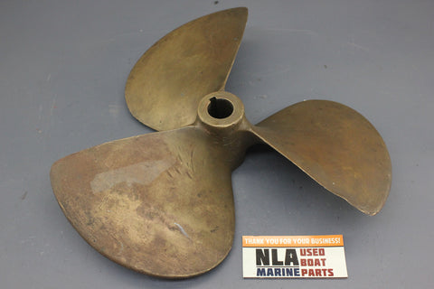 Michigan Wheel 15LH10 1-1/8" Inboard Propeller 15"x10" Pitch LH 3-Blade Bronze - NLA Marine