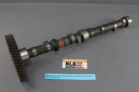 MerCruiser 424-3864 Camshaft Assembly 140hp 3.0L 181CID 4cyl GM 1972-1990 Gear