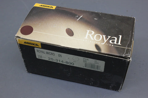 Mirka 23-314-800 P 800 Grit Royal Micro 5" Sand Paper Sanding Disk 50 Piece