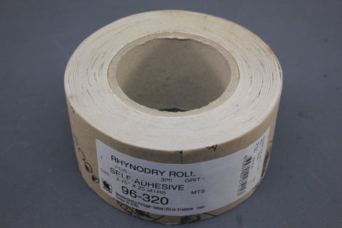 Indasa 96-320 Rhynodry Roll 2.75" x 25M 320 Grit Sanding Paper 96 Series
