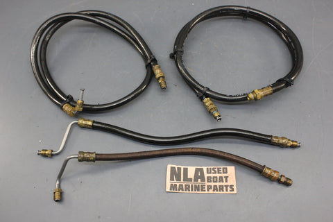 OMC Stringer V6 3.8L 4.3L Engine Mount Power SelecTrim Hydraulic Hoses Lines Set