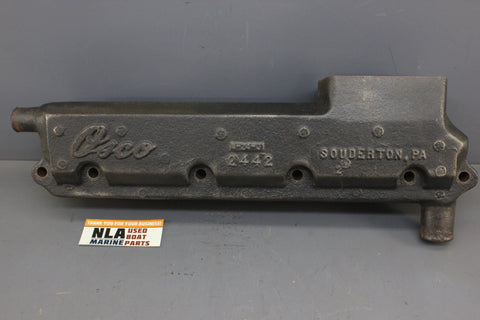 OMC 910144 912442 Cobra V8 350 5.0L 5.7L 305 Port Left Exhaust Manifold 1979-89