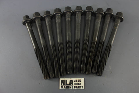 Volvo Penta 1306341 Cylinder Head Bolt Screw 10ct Set AQ125A AQ120B AQ140A 4cyl