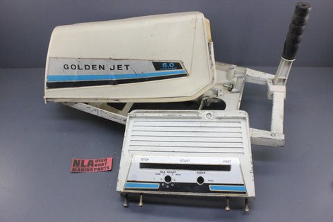 Eska Golden Jet 5hp 1715D Outboard Bottom Cowling Tiller Handle Front Cover