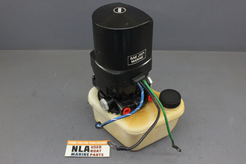 MerCruiser 14336A17 Oildyne Hydraulic Power Trim Pump Motor Plastic Reservoir