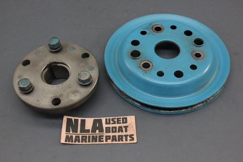 OMC Stringer Cobra 912092 3793716BW 120hp 2.5L GM Crankshaft Pulley Hub 1973-86