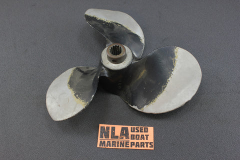 Force Chrysler Outboard 50hp 40hp 89 Prop Propeller 10X10 Pitch 278265 Aluminum - NLA Marine