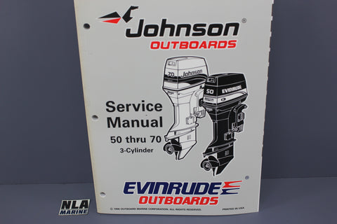 Johnson Evinrude P/N 507266 EU 50hp 60hp 65hp 70hp 1997 3-Cyl Service Manual
