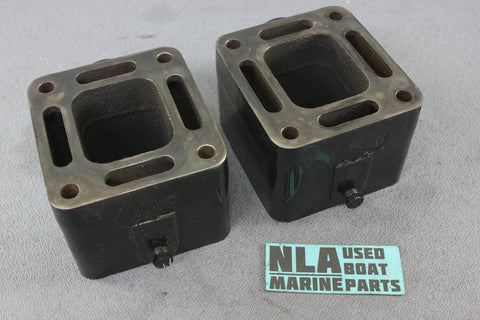 MerCruiser 93320A3 3" Exhaust Riser Spacer Block 350 5.7L 454 7.4L Wet Joint