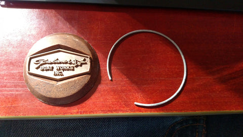 Steering Wheel Helm Center Cap Detmar Retaining Ring Galaxy Boats Plastic Wood Grain