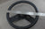 Boat Steering Wheel Rubber Grip Handle 2-Spoke Black Metal Cap Cover Helm