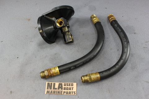 MerCruiser 94023A1 93534 Oil Filter Adapter Bracket 488 3.7LX 190hp 180hp Hose