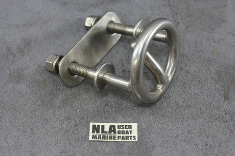 Waterski Boat Tow Hook Pylon Wakeboard Stern Transom Mount Ski Rope Tubes 3"