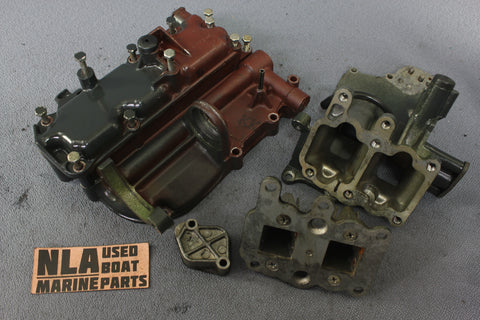 Johnson Evinrude 9.5hp Outboard Exhaust Cover Intake 379190 379689 381829 1969