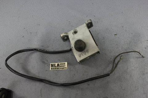 Evinrude Johnson 9.9hp 319948 583068 Stop Switch Bracket Button Outboard 15hp