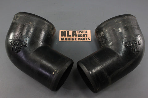 MerCruiser Alpha one V6 4.3L 99758A1 Exhaust Elbow Tube 1983-1986 4" to 3" OD