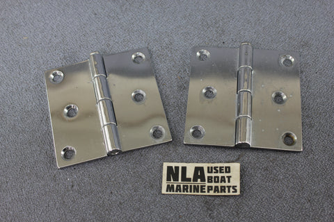 Boat Marine Perko 1293 Vintage Hatch Door Butt Hinge Cover Hardware 3" X 3"
