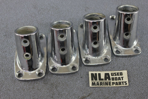 Boat Marine Bow Rail Fitting Rectangular Base Hardware 90-2901C 60ºdeg 7/8"