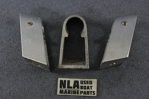 Boat Marine Bow Rail Fitting Square Base Hardware Mount Vintage 60ºdeg 7/8"