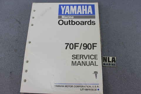 Yamaha Outboard Lit-18616-00-36 70F 90F 70hp 90hp Repair Shop Service Manual NEW