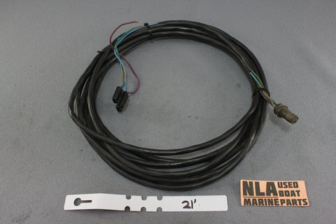 OMC Stringer Power Trim Tilt Pump Wiring harness Plug 3-Wire 21FT Connector