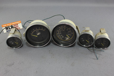 Boat Gauge Set Medallion Century Gauges RPM Tachometer Fuel Level Voltage Oil